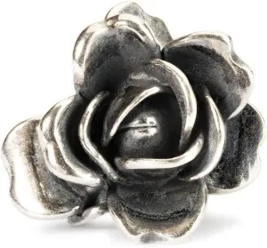 TROLLBEADS Rose of June Bead - Elegant Silver with Cultured Freshwater Pearl | Silver 925 | Design by Søren Nielsen