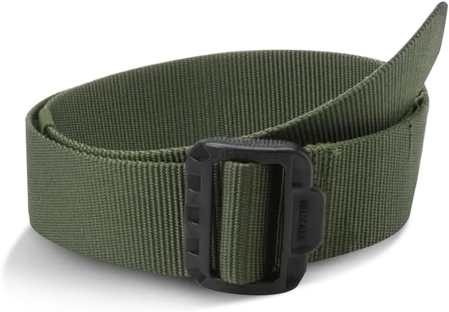 Tru-Spec Security Friendly Tactical Belt - Durable, Rip-Resistant Nylon Belts for Men and Women with Non-Metallic Buckle, Olive Drab - 4X-Large