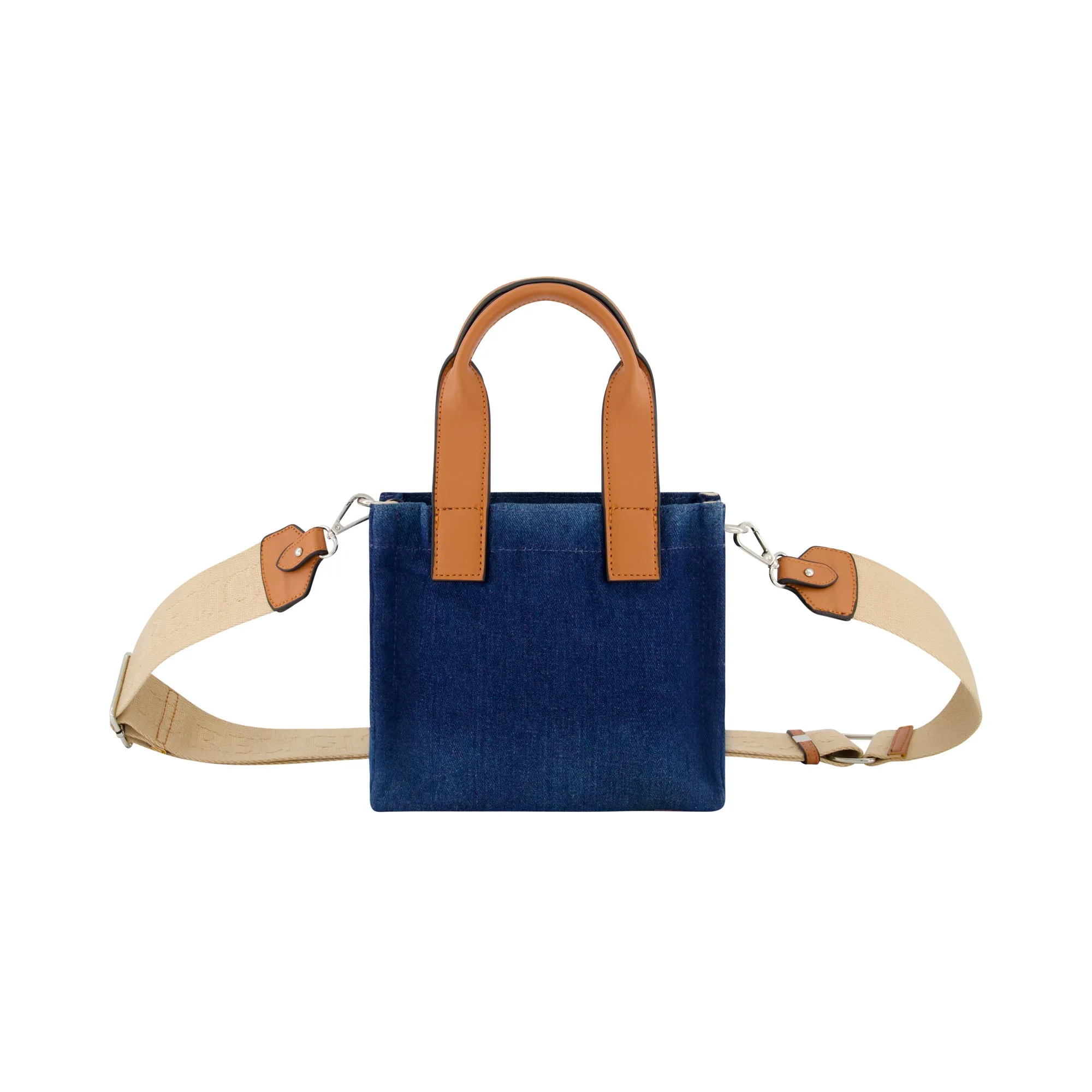 True Religion Mini Denim Tote, Navy