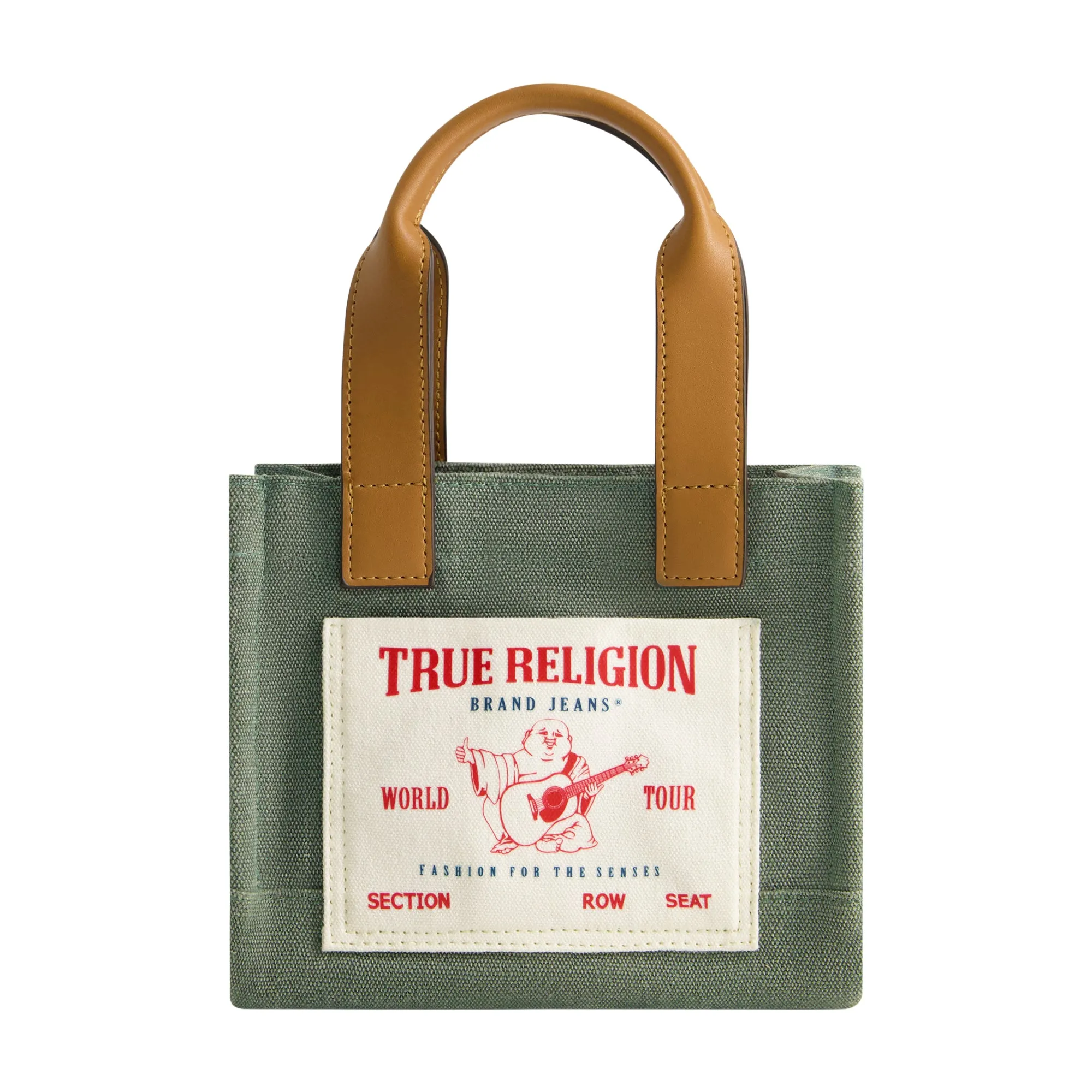 True Religion Mini Tote, Sage
