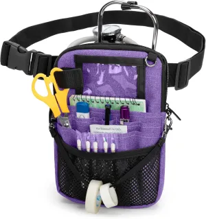 Trunab Fanny Pack with Tape Holder and Medical Gear Pockets, Utility Waist Storage Bag with Adjustable Waist Strap, Nurse Belt Organizer Pouch for Stethoscopes, Scissors