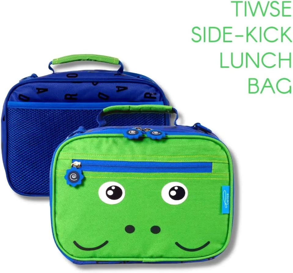 TWISE SIDE-KICK LUNCH BAG FOR SCHOOL OR TRAVEL (DINO)