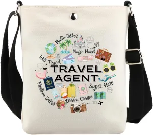 UJIMS Travel Agent Appreciation Gift New Travel Agent Crossbody Bag Travel Advisor Gift Agent Planner Gift Travelers Gifts