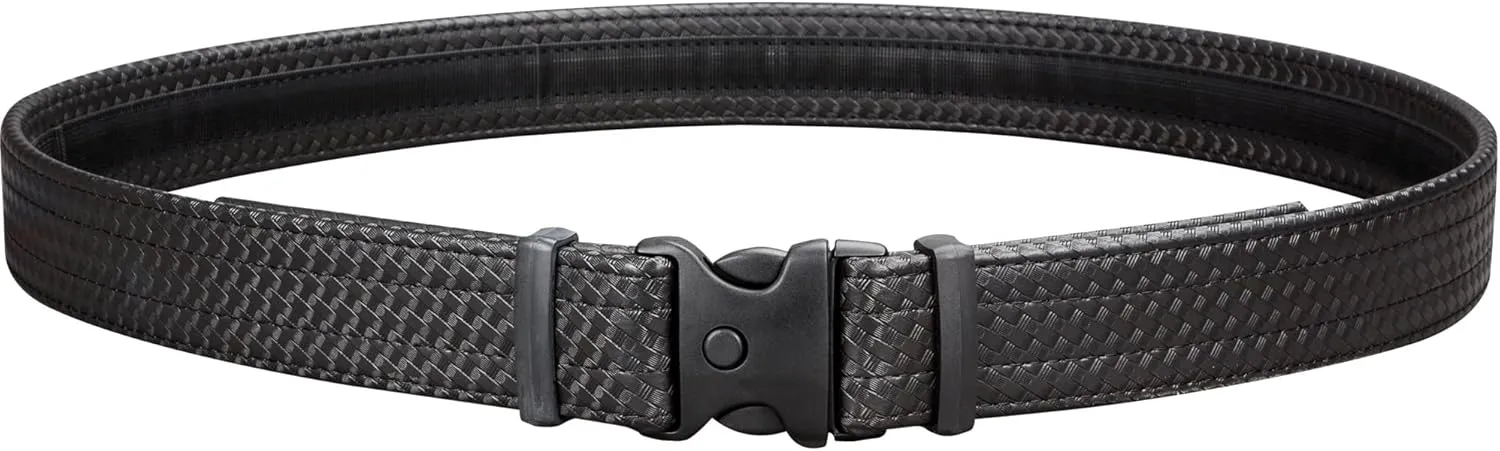 Uncle Mike's Law Enforcement Mirage Basketweave Ultra Duty Belt with Hook and Loop Lining (X-Large, Black)