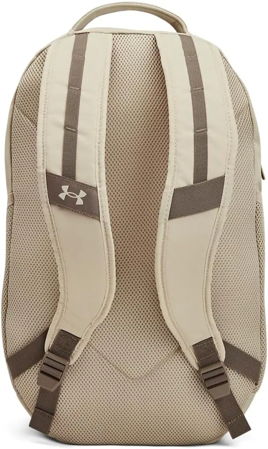 Under Armour Unisex-Adult Hustle 6.0 Backpack, (289) Khaki Base/Khaki Base/Taupe Dusk, One Size Fits Most