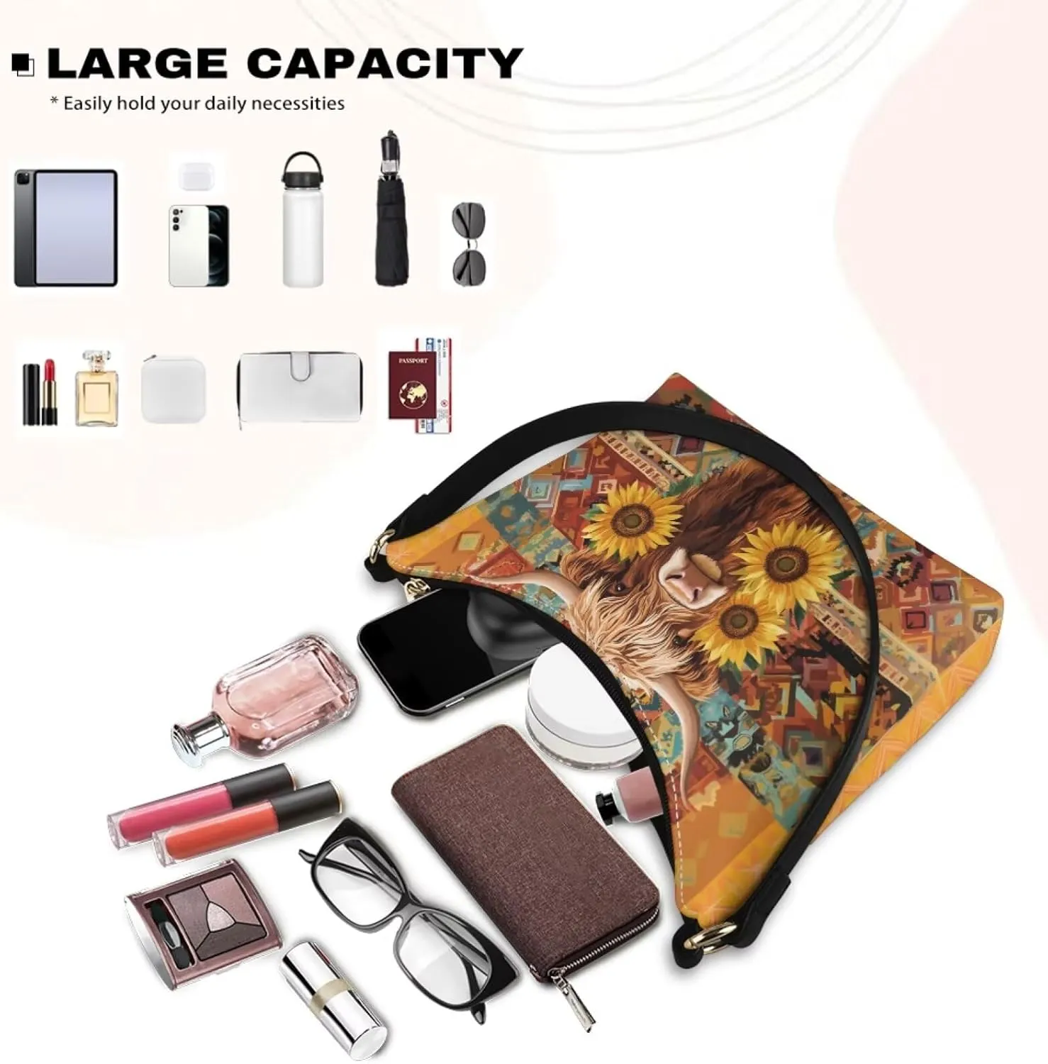 Underarm Shoulder Bag for Women Clutch Purse Handbag Pu Leather Tote Hobo Bag with Zipper Closure