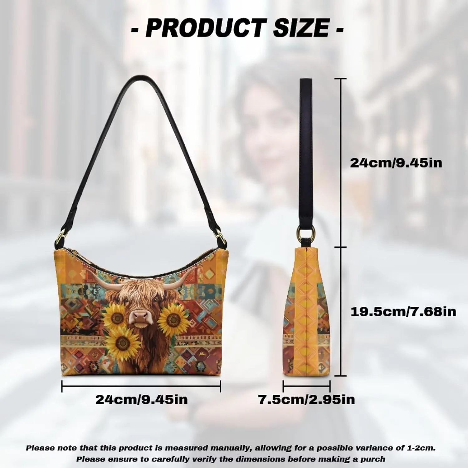 Underarm Shoulder Bag for Women Clutch Purse Handbag Pu Leather Tote Hobo Bag with Zipper Closure