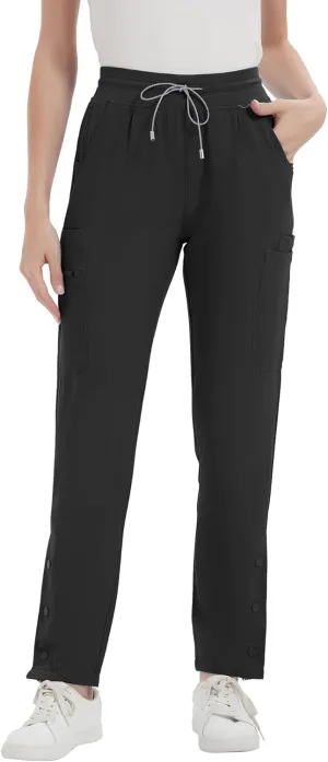 Uniforms World Scrub Pants for Women with 8 Pockets - Stretch Straight Leg Cargo Pants