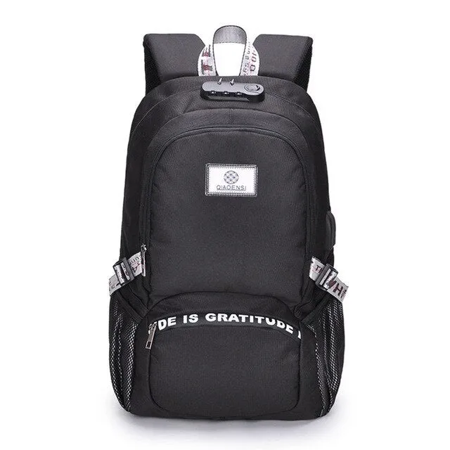 Unisex Backpack (USB Charging)