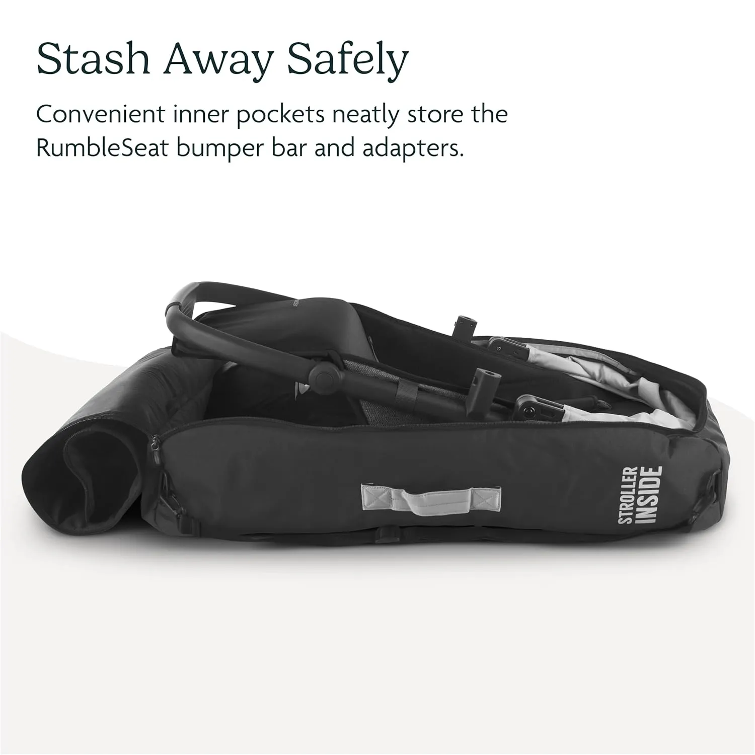 UPPAbaby Travel Bag for RumbleSeat and Bassinet - Easy-Carry Handles, Removeable Shoulder Strap   Durable Design with TravelSafe Protection