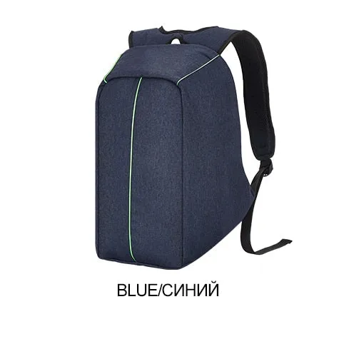 USB Charging Laptop Backpacks - Cell Phone Pocket Travel Backpack Anti Thief