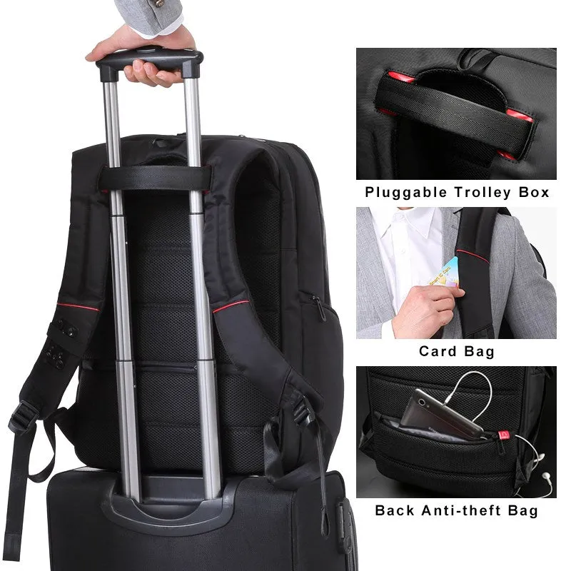 USB Charging Laptop Backpacks - Cell Phone Pocket Travel Backpack Anti Thief