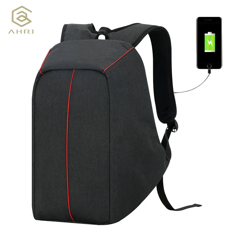 USB Charging Laptop Backpacks - Cell Phone Pocket Travel Backpack Anti Thief
