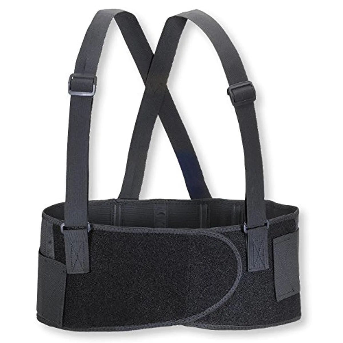 Valeo Industrial VEE7 Economy 7" Back Support Elastic Belt, VA4675, Black, Large (VI4675LG)