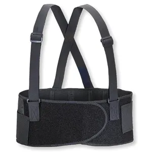 Valeo Industrial VEE7 Economy 7" Back Support Elastic Belt, VA4675, Black, Large (VI4675LG)