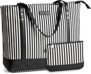 VASCHY Laptop Tote Bag for Women, Large 15.6inch Computer Teacher Bag Purse Briefcase for Travel,Work,Business,Office