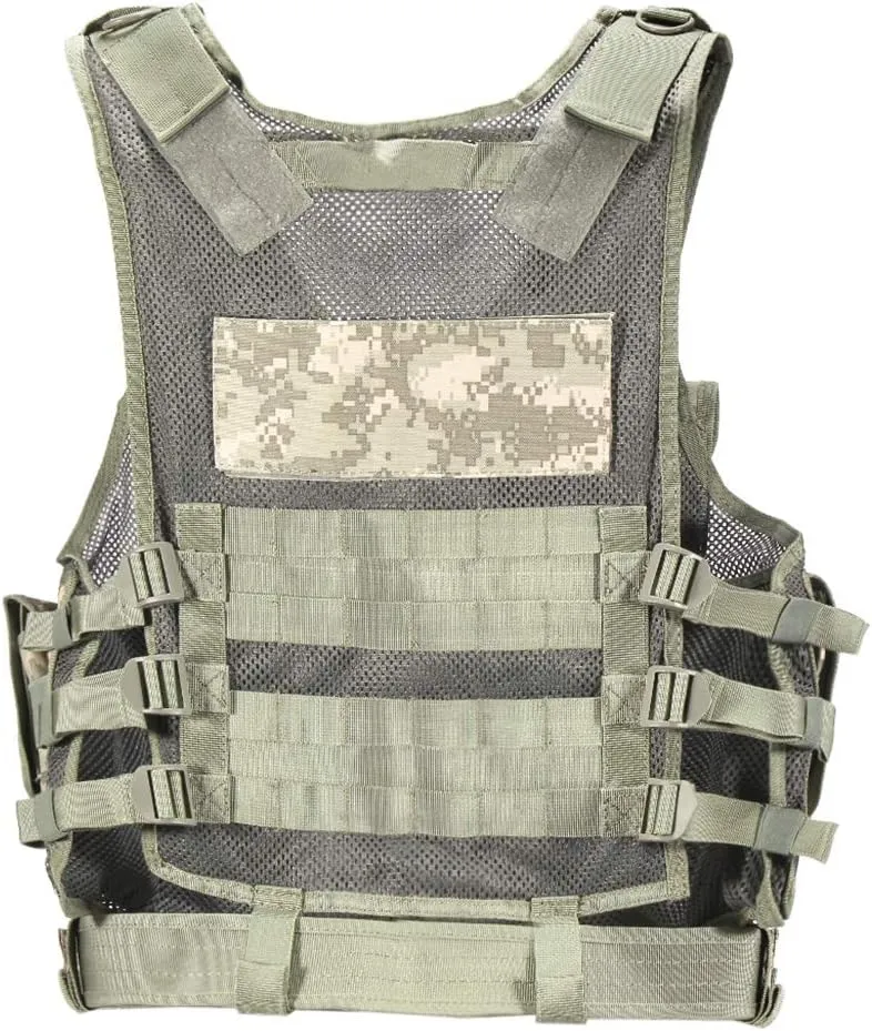 vAv YAKEDA Tactical Vest Outdoor Ultra-Light Breathable Training Airsoft Vest Adjustable for Adults