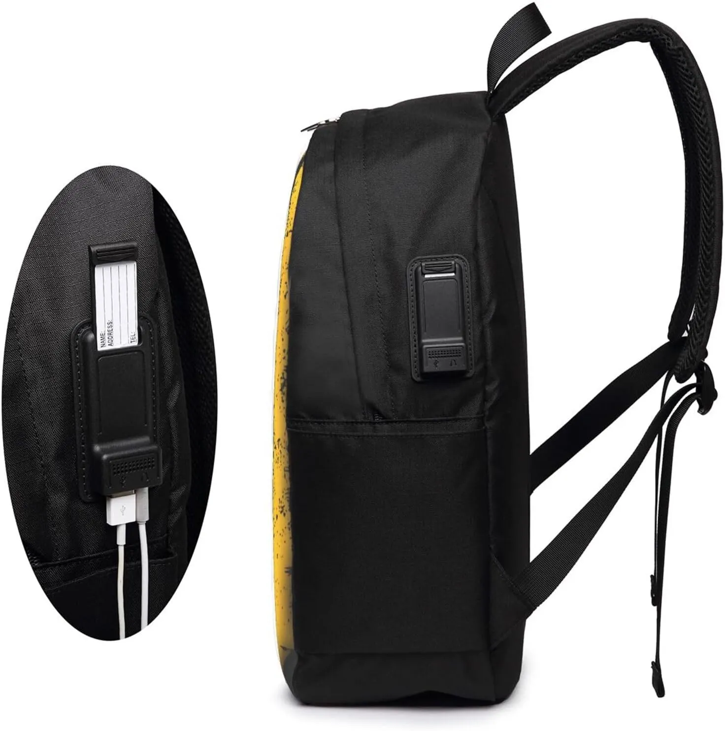 Venezuelan Venezuela Shield-type Flag Laptop Backpacks Travel Backpack Casual Business Daypack Sport Rucksack Computer Bag Fits up to 17 Inch Notebook with USB Port