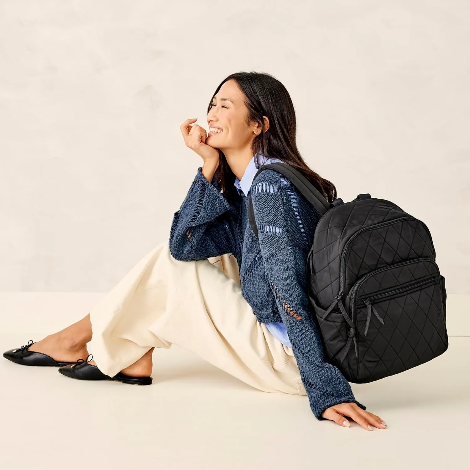 Vera Bradley Performance Twill Bancroft Backpack, Moonless Night
