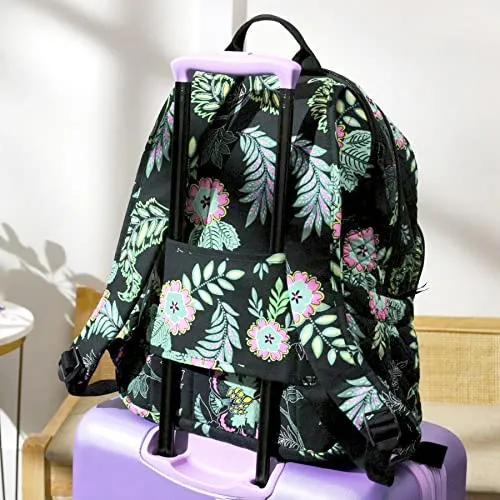 Vera Bradley Women's Cotton Campus Backpack, Enchanted Mandala - Recycled Cotton, One Size