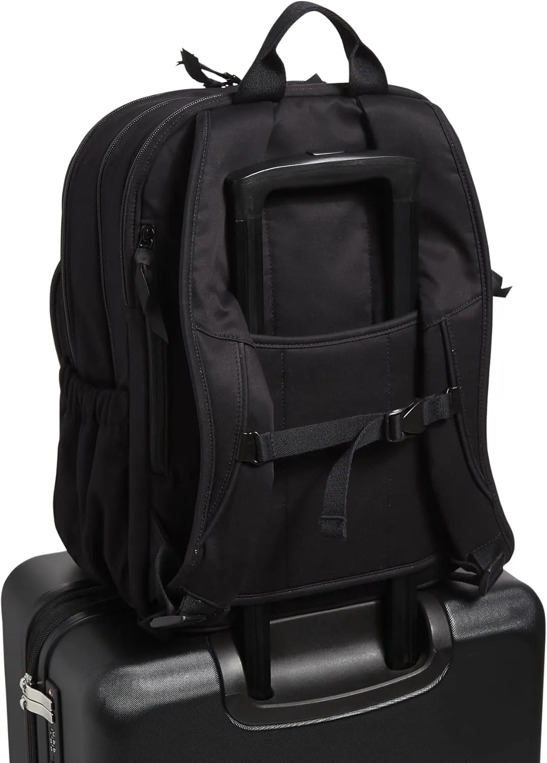 Vera Bradley Women's Cotton XL Campus Backpack, Black, One Size