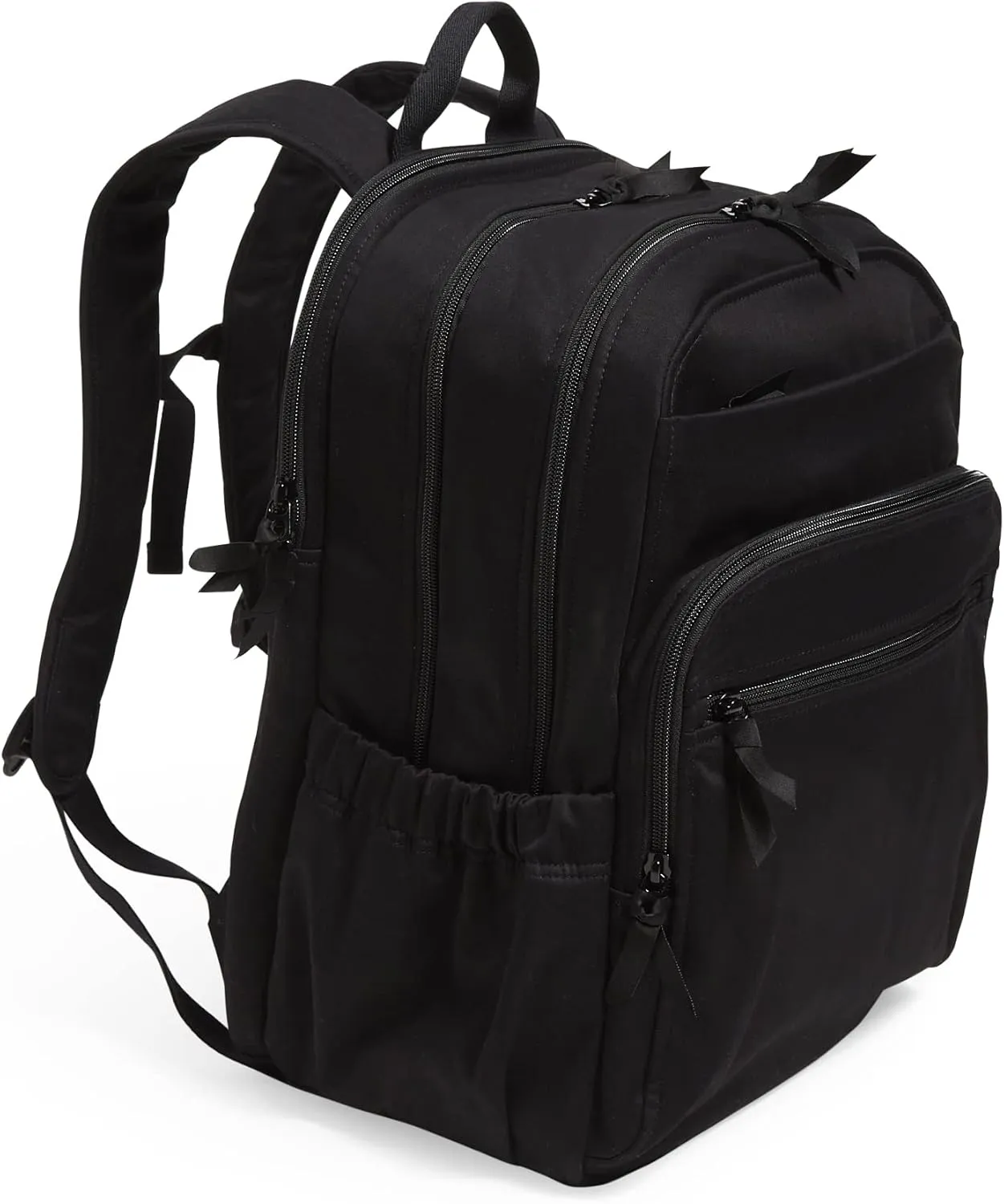 Vera Bradley Women's Cotton XL Campus Backpack, Black, One Size