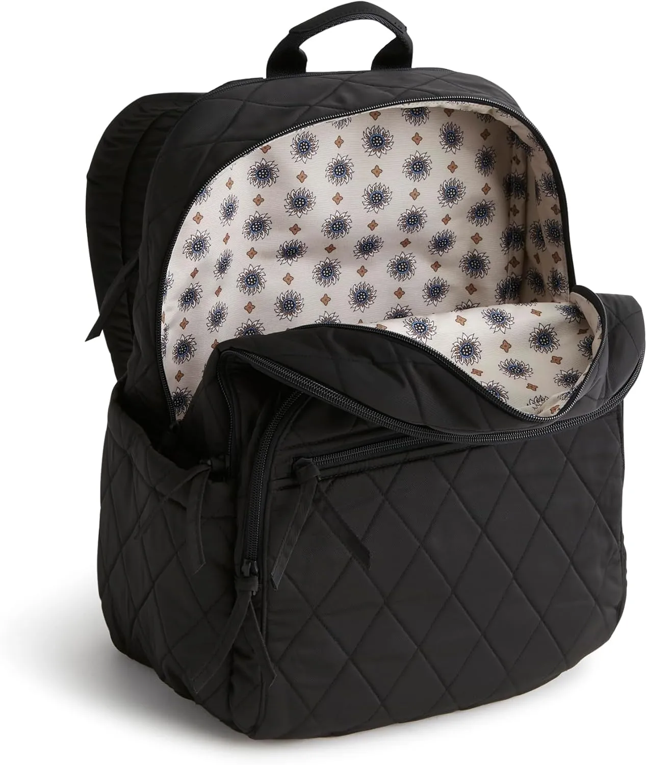 Vera Bradley Women's Performance Twill Large Bancroft Backpack, Moonless Night, One Size