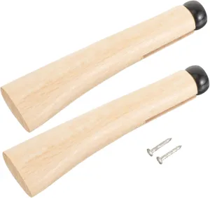 VICASKY 2 Set Ergonomic Handle Replacement Convenient Grip Handles for Axes Hatchets and Tools Durable Natural Wood Design Easy Installation No Burrs Use