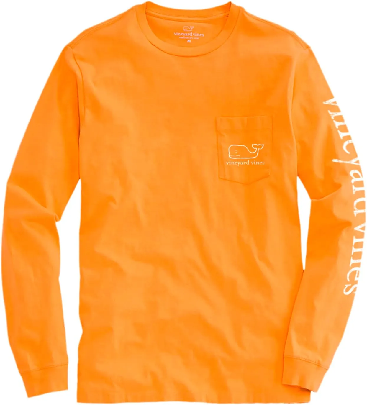 vineyard vines Men's Long-Sleeve Vintage Whale Pocket Tee