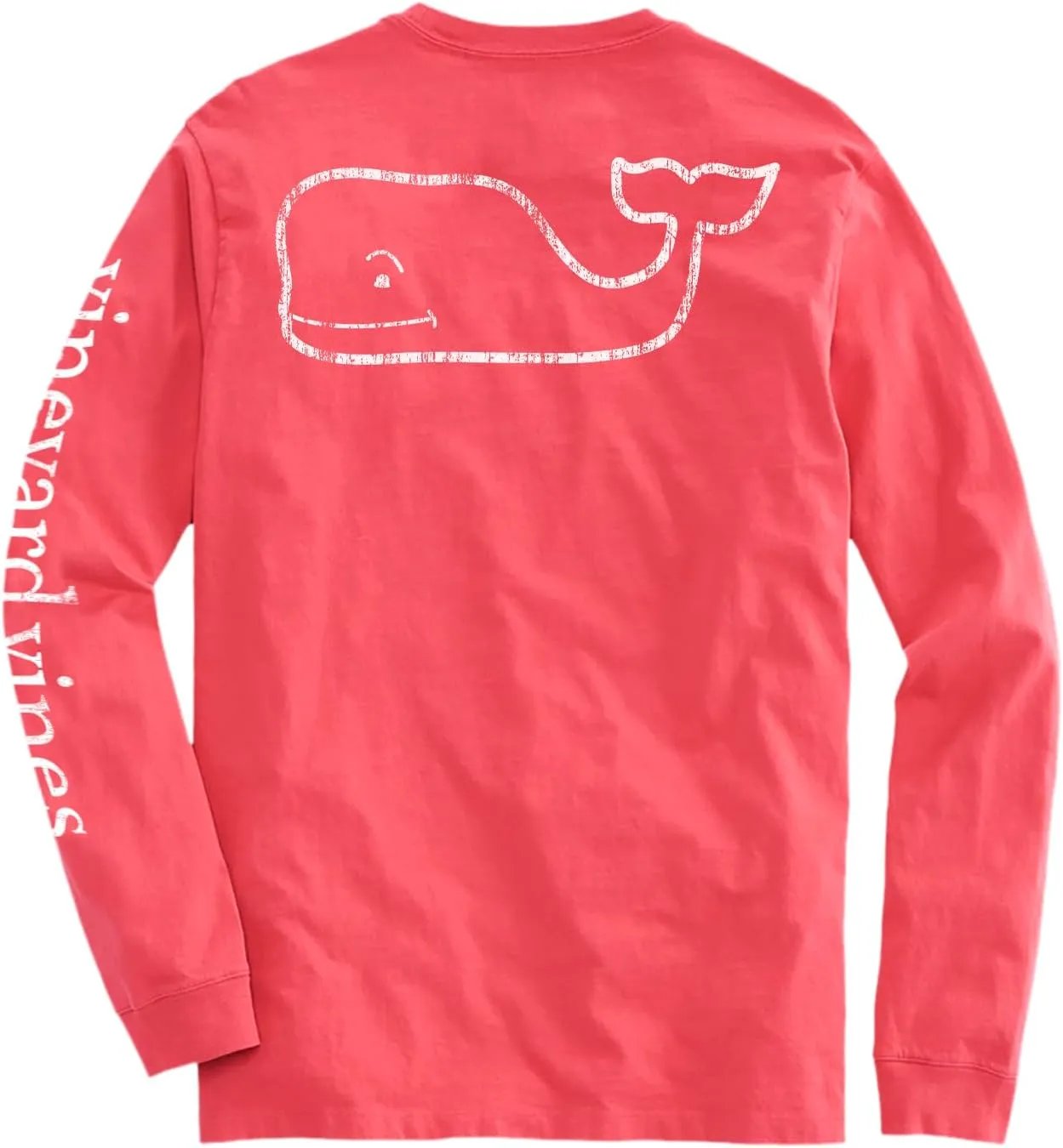 vineyard vines Men's Long-Sleeve Vintage Whale Pocket Tee