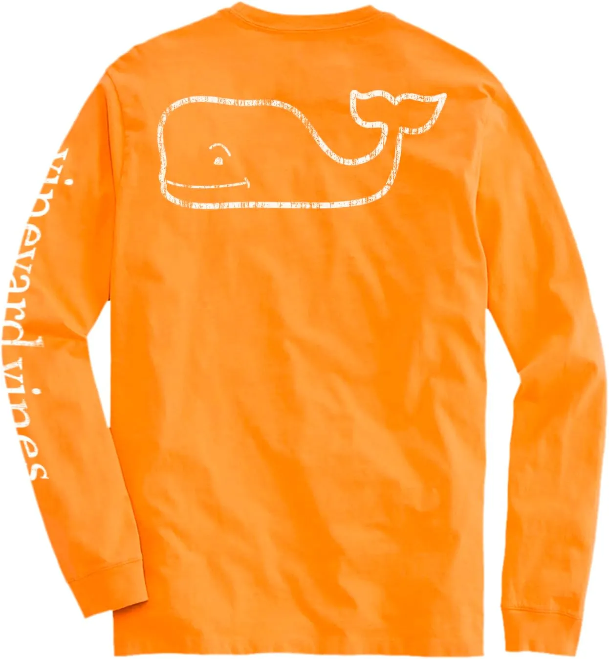 vineyard vines Men's Long-Sleeve Vintage Whale Pocket Tee