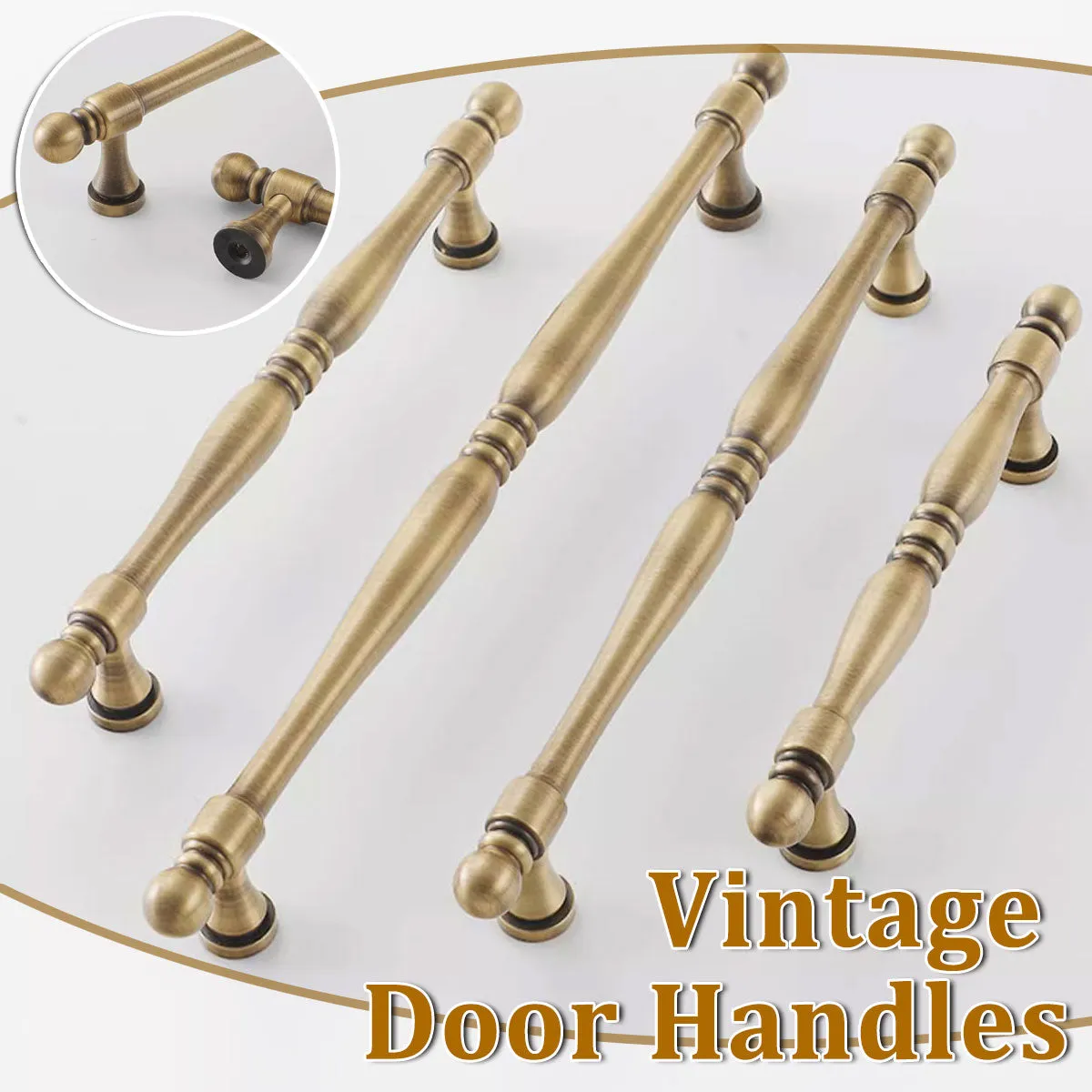 Vintage Brass Door Handles – Classic Cabinet & Drawer Pulls