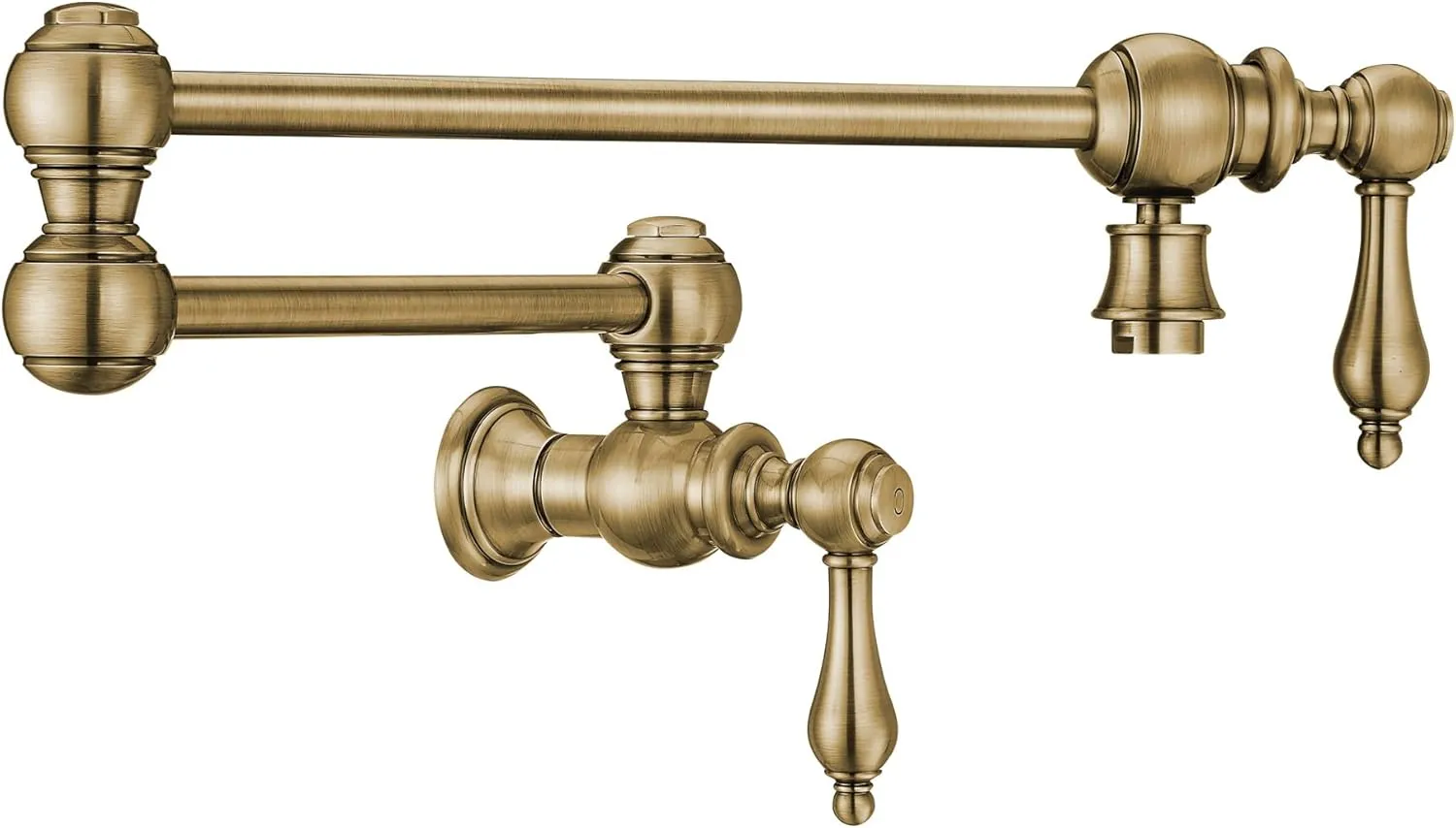 Vintage III Plus Wall Mount Retractable Swing Spout Pot Filler with Lever Handles