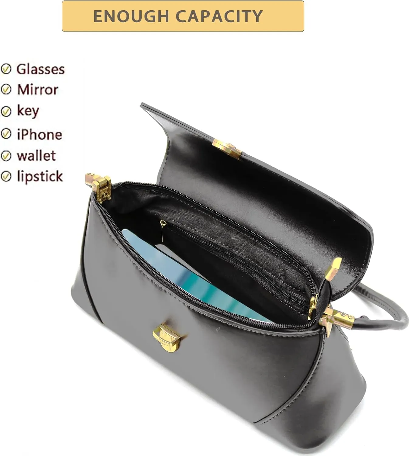 Vintage Shoulder Bag for Women Retro Classic Trendy Small Vegan Leather Handbags Cute Hobo Tote Handbag Mini Clutch