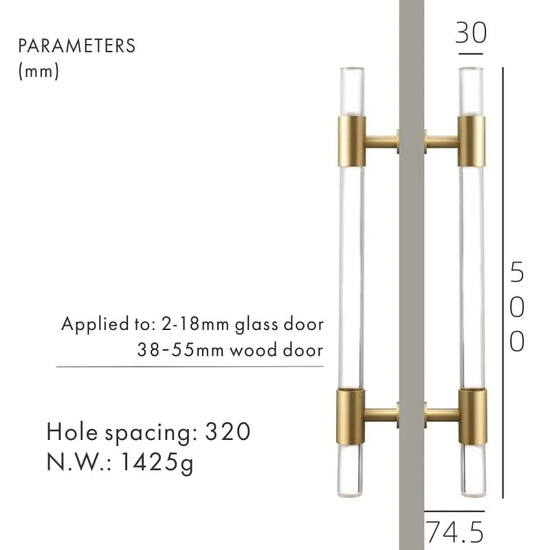 VITRE / Acrylic & Brass Door Pulls