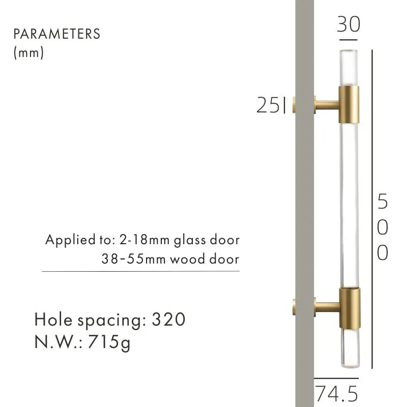 VITRE / Acrylic & Brass Door Pulls