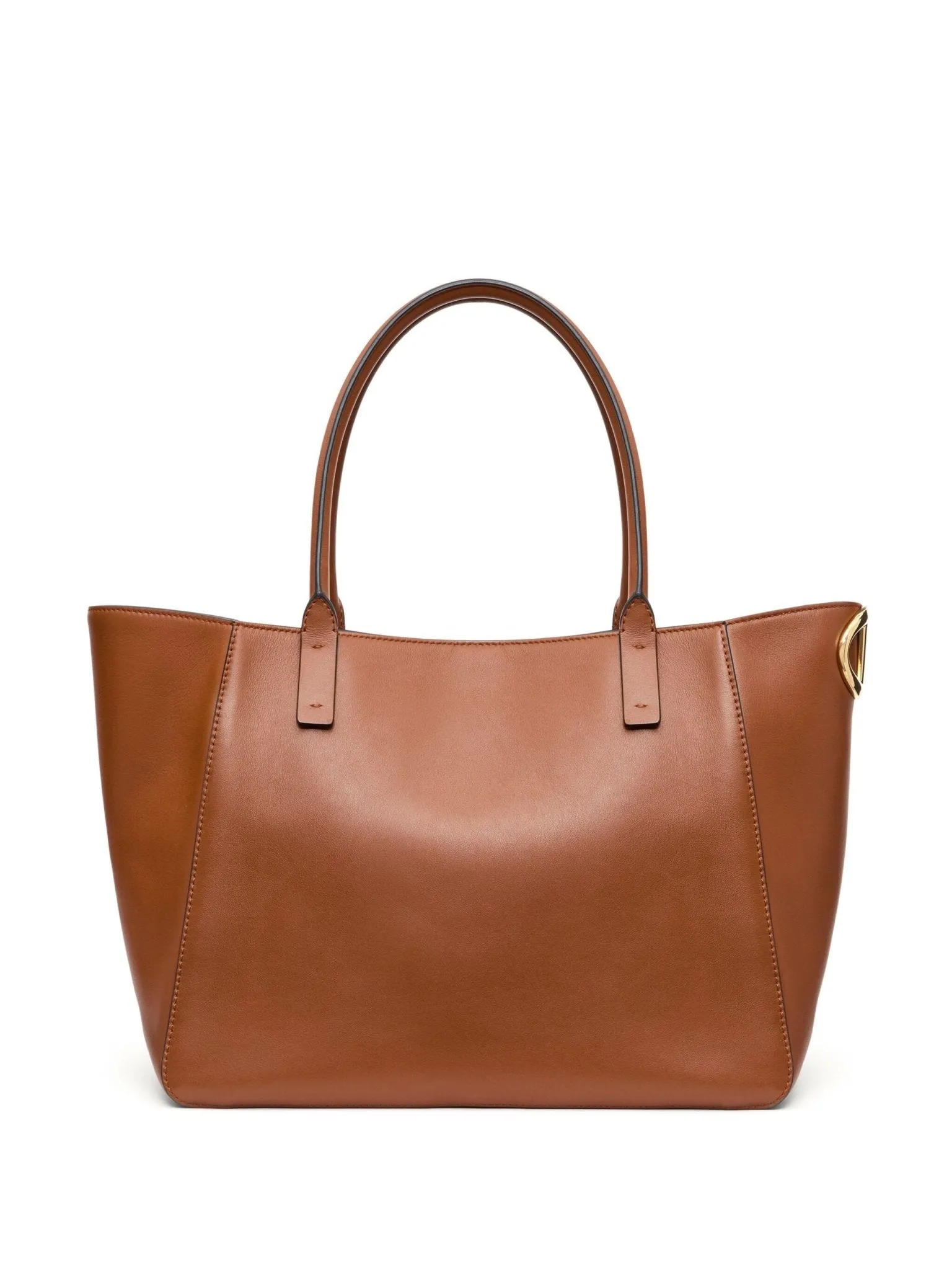 VLogo leather tote bag