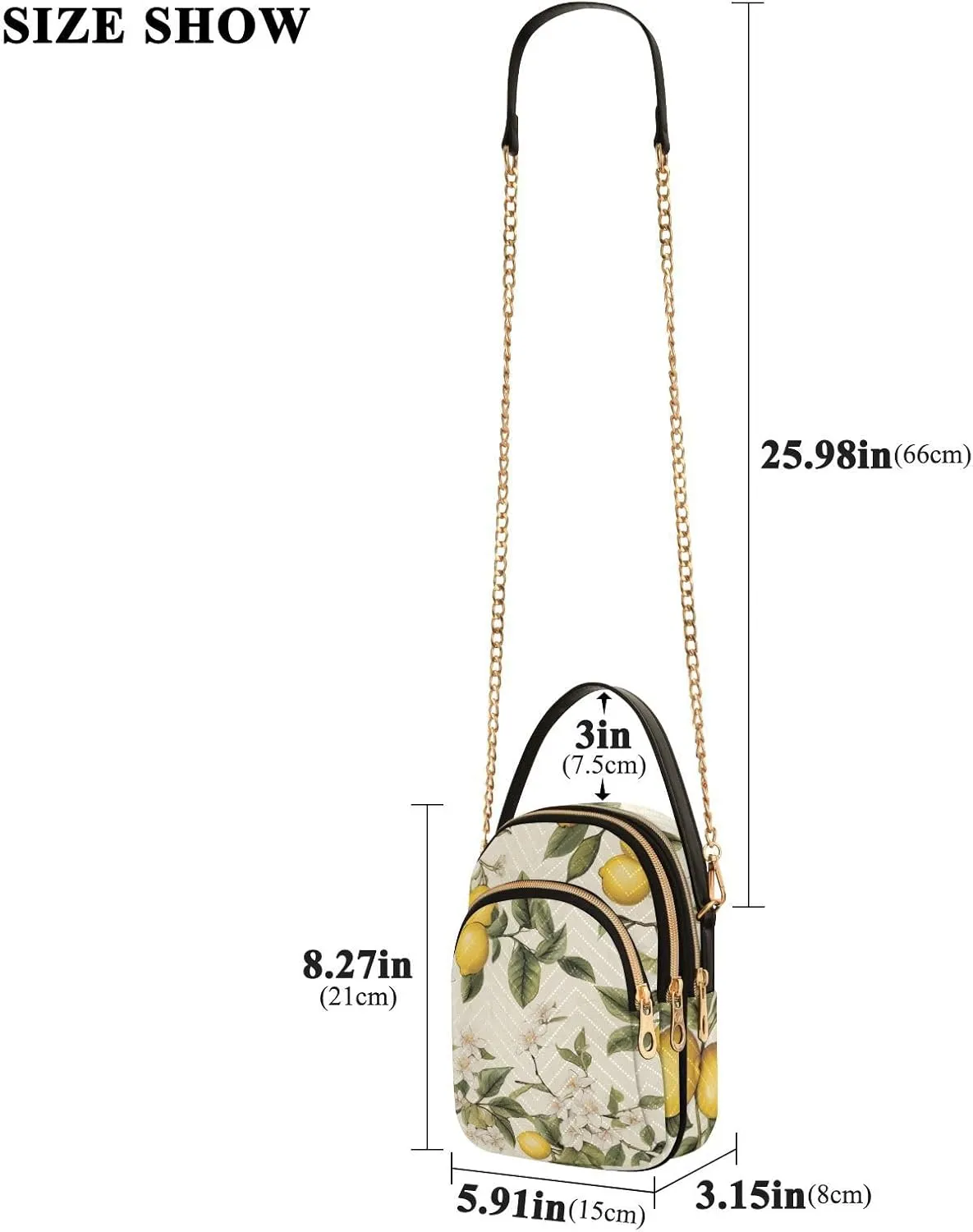 Watercolor Pumpkins Crossbody Shoulder Purse, Women’s Crossbody, Crossbody Bag for Women