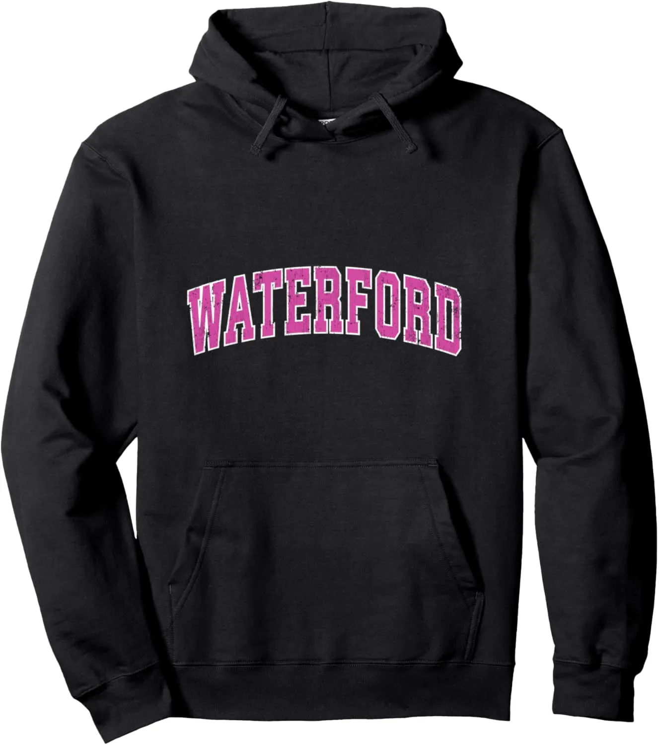 Waterford Connecticut CT Vintage Sports Design Pink Design Pullover Hoodie