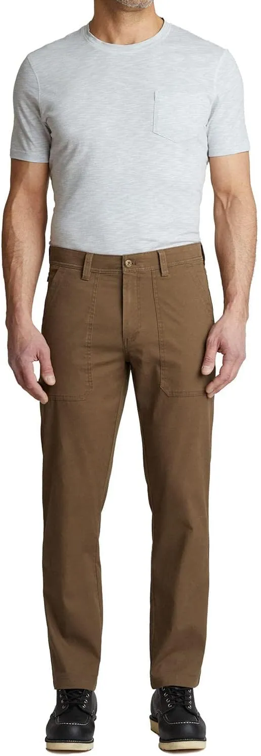Weatherproof WP Men's Oaklum Trail Utility Pant | Men's Twill Trouser| Flex Waistband Pants