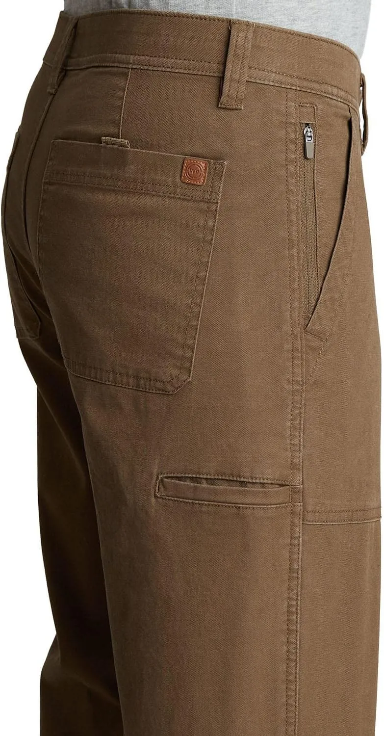 Weatherproof WP Men's Oaklum Trail Utility Pant | Men's Twill Trouser| Flex Waistband Pants