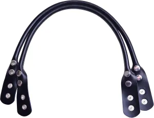 Wento 21.6 Inch Genuine Cowhide Leather Handbag Handles, WT09 (Black)