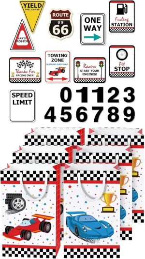 WERNNSAI Racing Car Party Bags with Handles   WERNNSAI Race Car Party Decorations