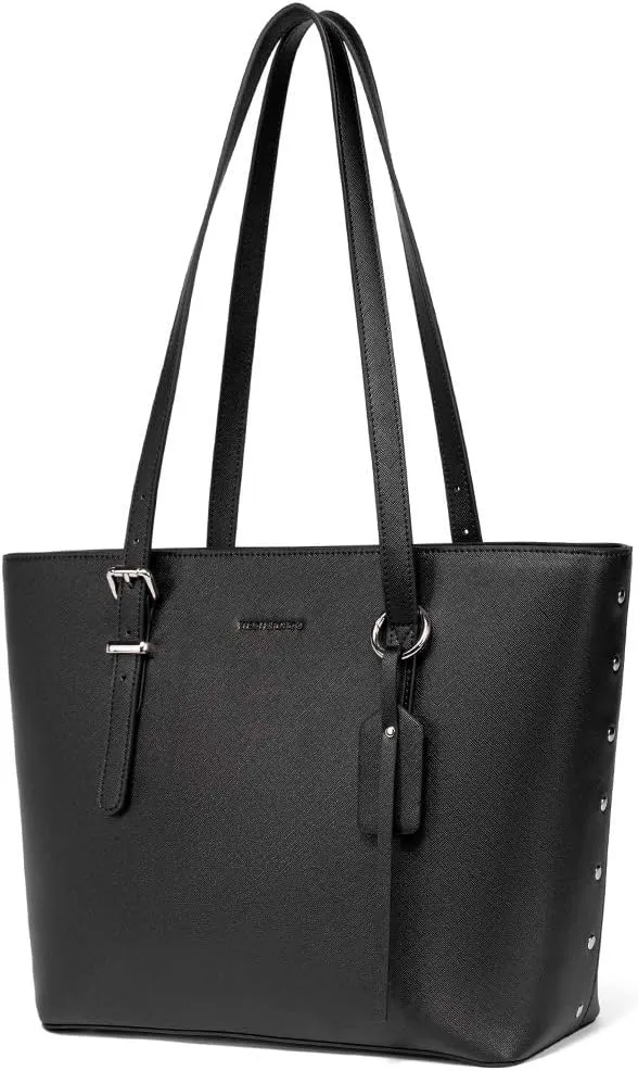 WESTBRONCO Vegan Leather Purses and Handbags For Women,Travel Tote bag Large Shoulder Bag with zipper