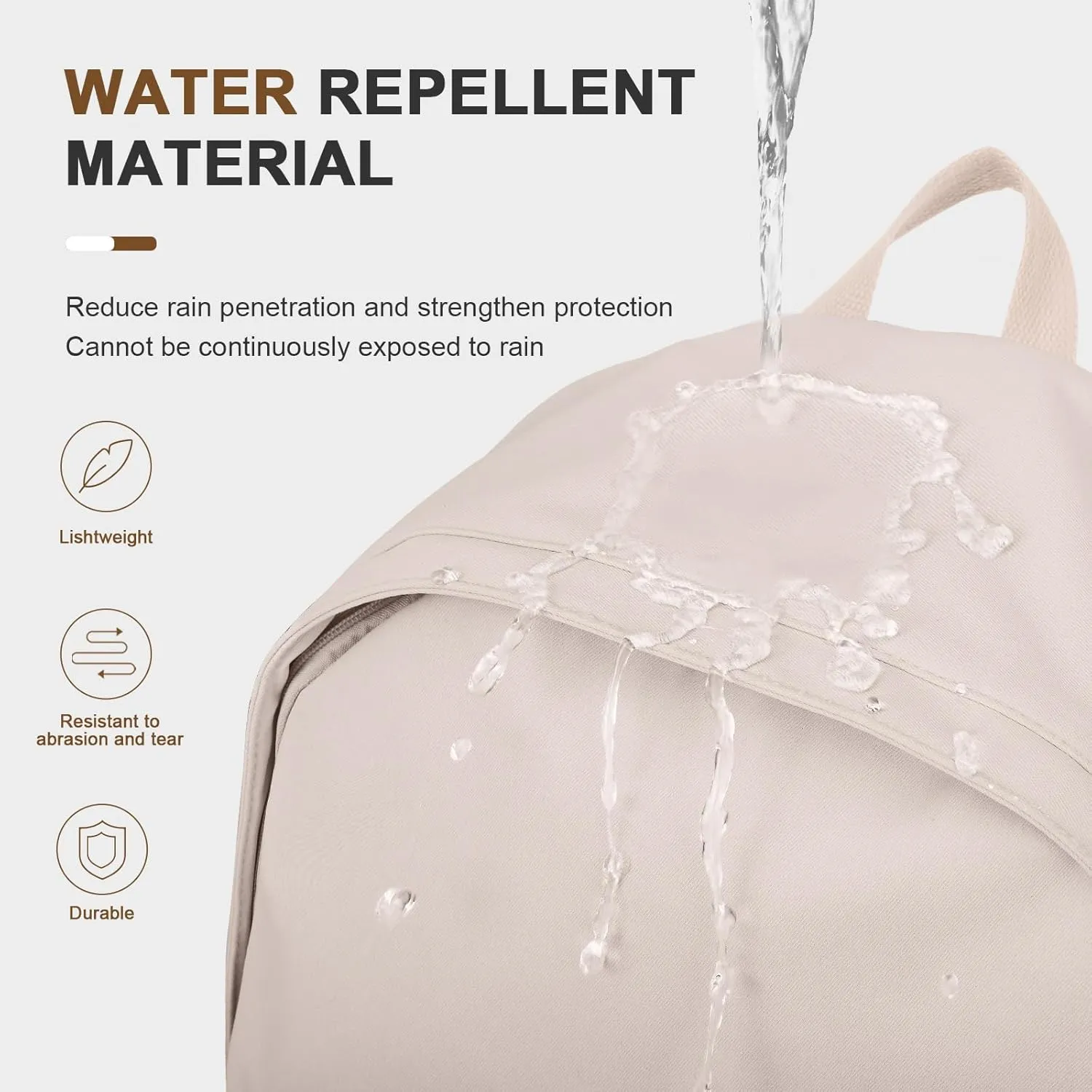 White Bookbags For Teen Girls Boys Waterproof College Backpack Middle School bags Lightweight Travel Rucksack Casual Daypack Laptop Backpacks For Men Women