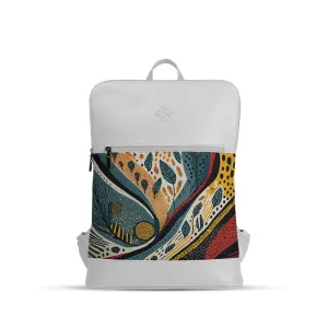 White Orbit Laptop Backpack Leafcraft