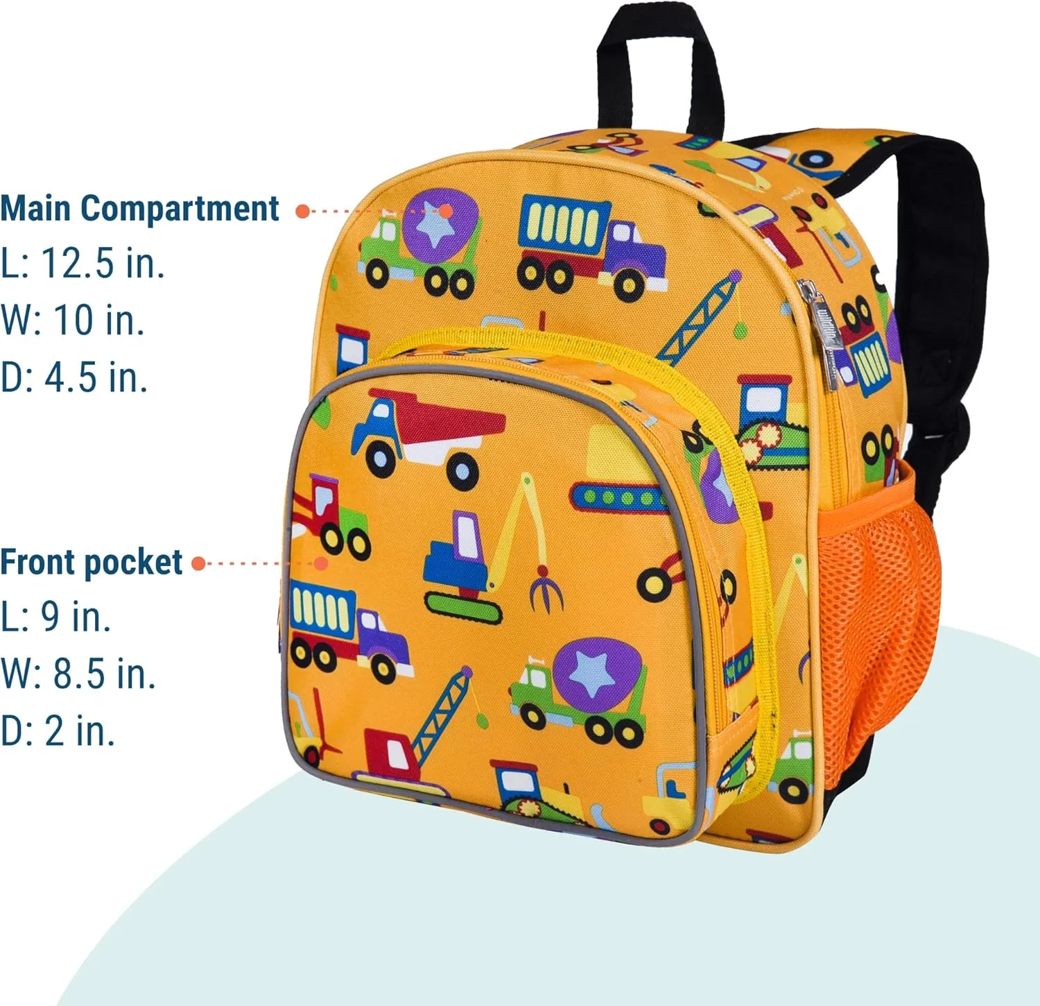 Wildkin 12-inch Kids Backpack – Padded, Adjustable, Ideal for Daycare & Travel - Under Construction