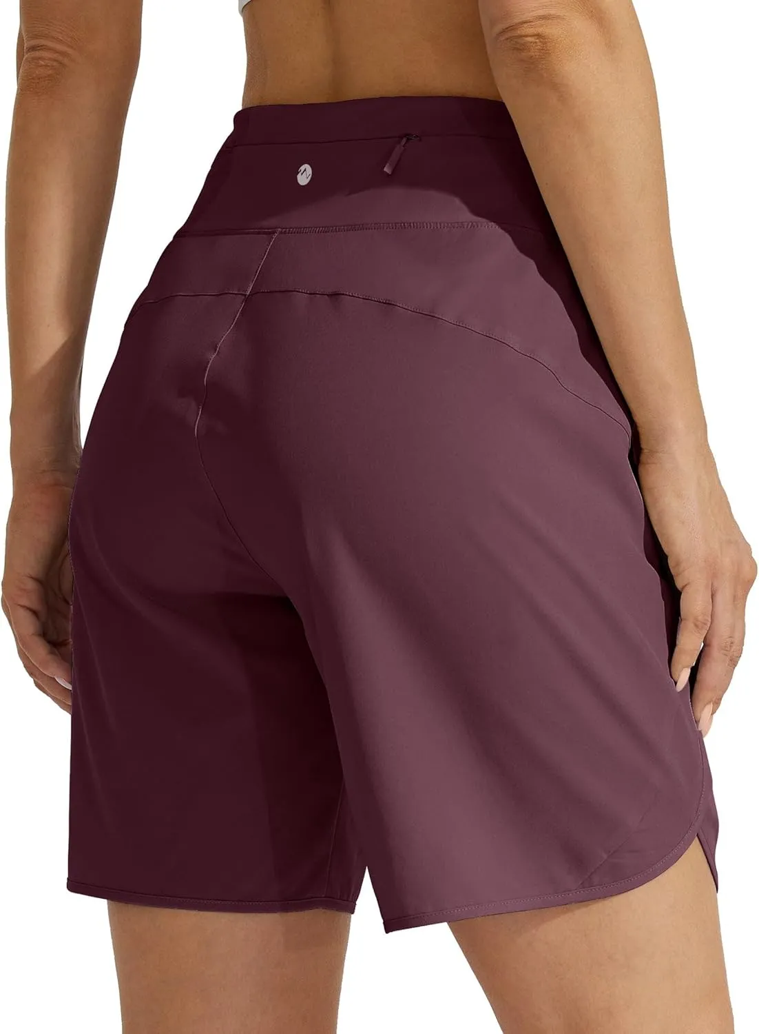 Willit Women's Athletic Running Shorts 5" Quick Dry Workout Hiking High Waisted Active Gym Exercise Zipper Pocket