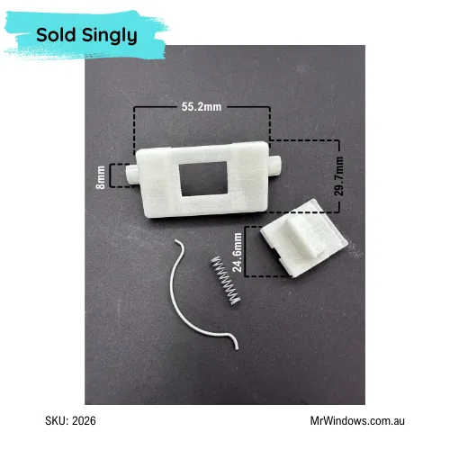 Window Handle - suits early Comalco windows - 3D Printed