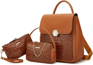 Women Fashion Shoulder Handbags Wallet Tote Bag Top Handle Satchel Hobo with Zipper Closure Set